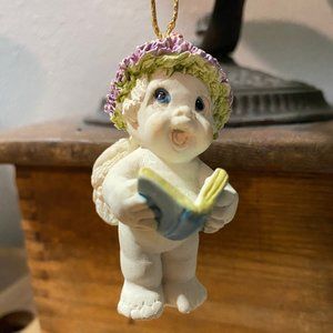 Vtg DREAMSICLES 2.5" Cherub Singing W/ Song Book Collectible Christmas Ornament